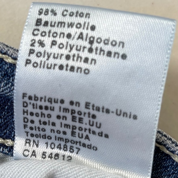 AG Adriano Goldschmied The Stilt Cigarette Leg Jean medium/light wash Size 25 - Picture 7 of 11